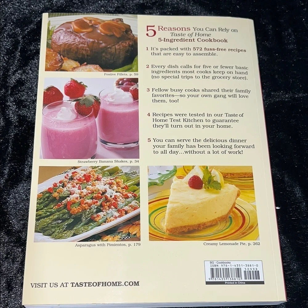 Taste Of Home 5 ingredient Kitchen Cookbook Collection